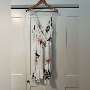 Brand New, never warn white floral dress